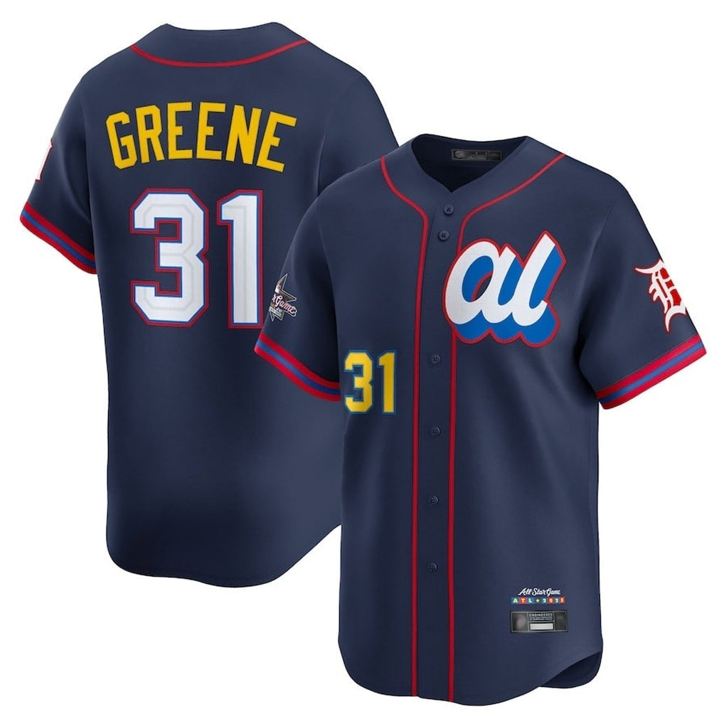TRASK D.Tigers #31 Riley Greene Player Navy Limited American League All-Star Edition Stitched Jerseys