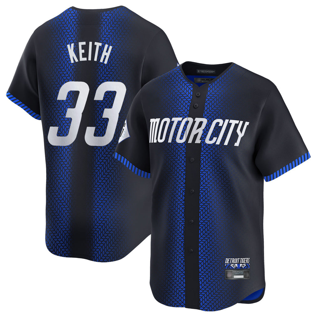 TRASK D.Tigers #33 Colt Keith Player Navy City Connect Home Limited Stitched Jerseys