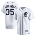 TRASK D.Tigers #35 Justin Verlander Player White Home Limited Stitched Jerseys