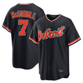 TRASK D.Tigers #7 Kevin McGonigle Player Navy Home Game Stitched Jerseys