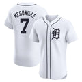 TRASK D.Tigers #7 Kevin McGonigle Player White Limited Elite Home Stitched Jerseys