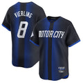 TRASK D.Tigers #8 Matt Vierling Player Navy City Connect Home Limited Stitched Jerseys