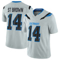 TRASK D.Lions #14 Amon-Ra St. Brown Silver 2026 F.U.S.E. Rivalries Collection Limited Football Stitched Jersey
