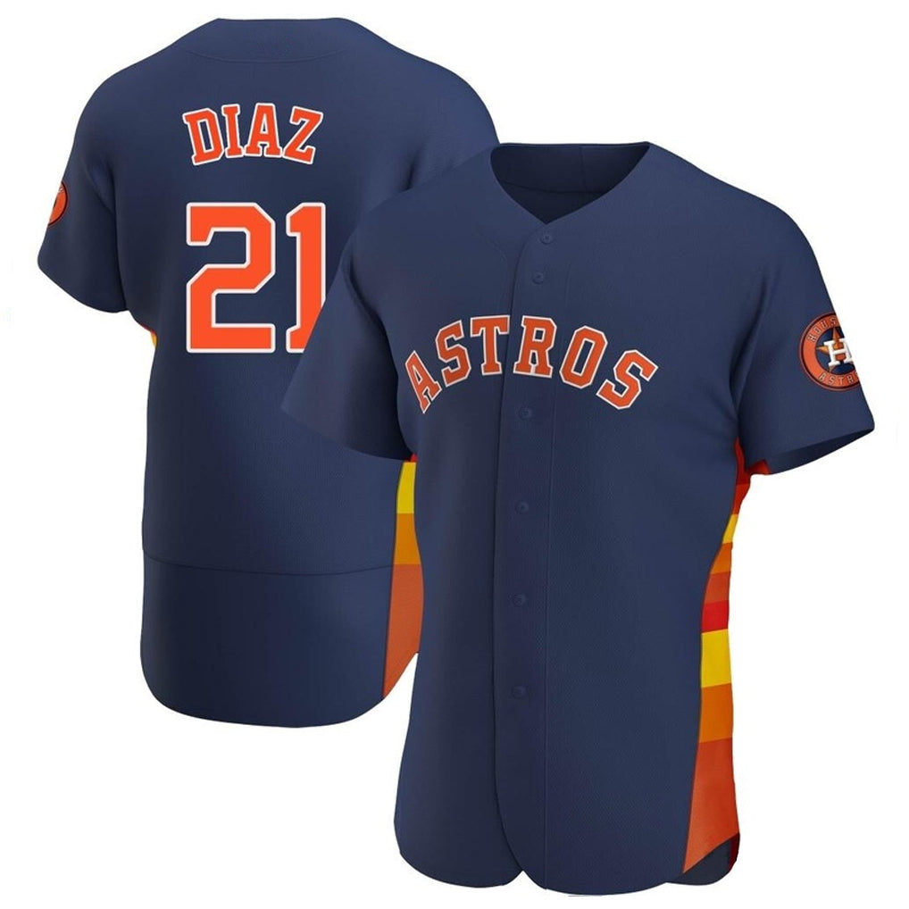 TRASK H.Astros #21 Yainer Diaz Player Navy Home Limited Elite Stitched Jerseys
