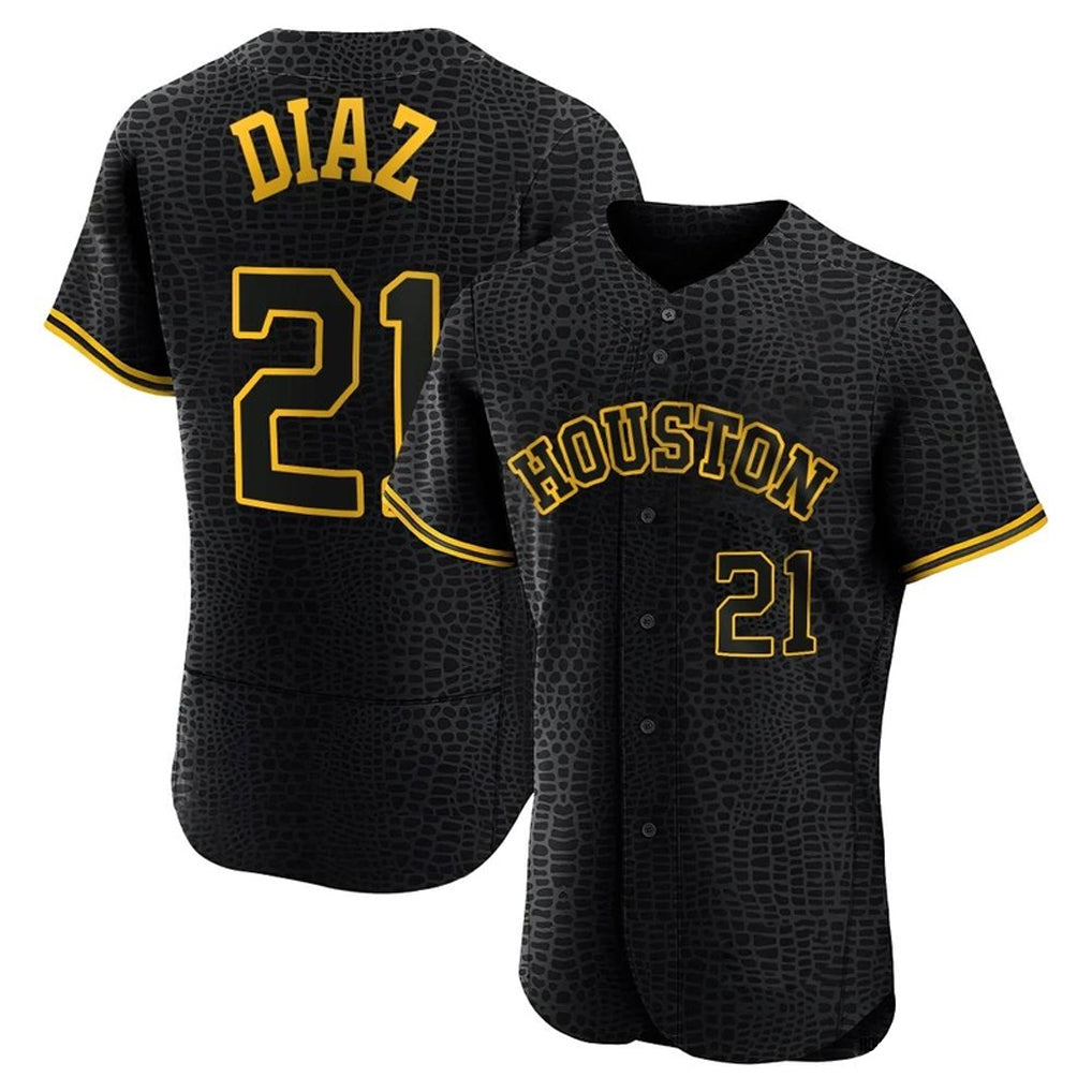 TRASK H.Astros #21 Yainer Diaz Player Snake Skin City Limited Elite Home Stitched Jerseys