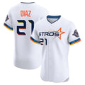 TRASK H.Astros #21 Yainer Diaz Player White City Connect Limited Elite Home Stitched Jerseys