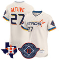 TRASK H.Astros #27 Jose Altuve Player Cream City Connect Texas Patch Vapor Premier Limited Elite Home Stitched Jerseys