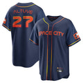 TRASK H.Astros #27 Jose Altuve Player Navy City Connect Home Game Stitched Jerseys