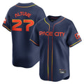 TRASK H.Astros #27 Jose Altuve Player Navy City Connect Limited Home Stitched Jerseys