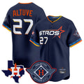 TRASK H.Astros #27 Jose Altuve Player Navy City Connect Texas Patch Vapor Premier Limited Home Stitched Jerseys