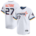 TRASK H.Astros #27 Jose Altuve Player White City Connect Limited Home Stitched Jerseys