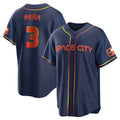TRASK H.Astros #3 Jeremy Pe?a Player Navy City Connect Home Game Stitched Jerseys