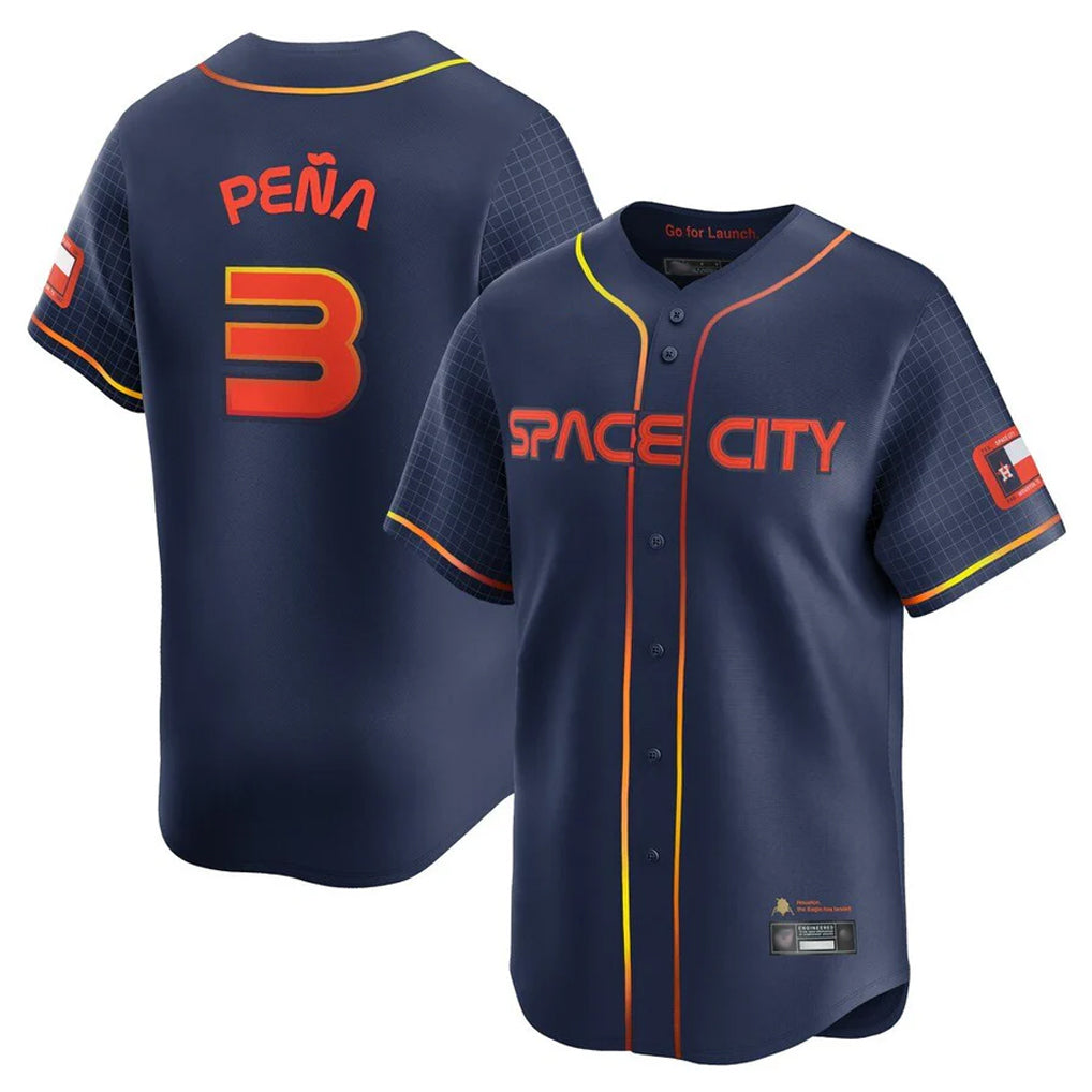 TRASK H.Astros #3 Jeremy Pe?a Player Navy City Connect Home Limited Stitched Jerseys