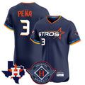 TRASK H.Astros #3 Jeremy Pe?a Player Navy City Connect Texas Patch Vapor Premier Limited Elite Home Stitched Jerseys