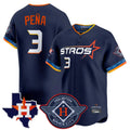 TRASK H.Astros #3 Jeremy Pe?a Player Navy City Connect Texas Patch Vapor Premier Limited Home Stitched Jerseys