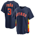 TRASK H.Astros #3 Jeremy Pe?a Player Navy Home Game Stitched Jerseys
