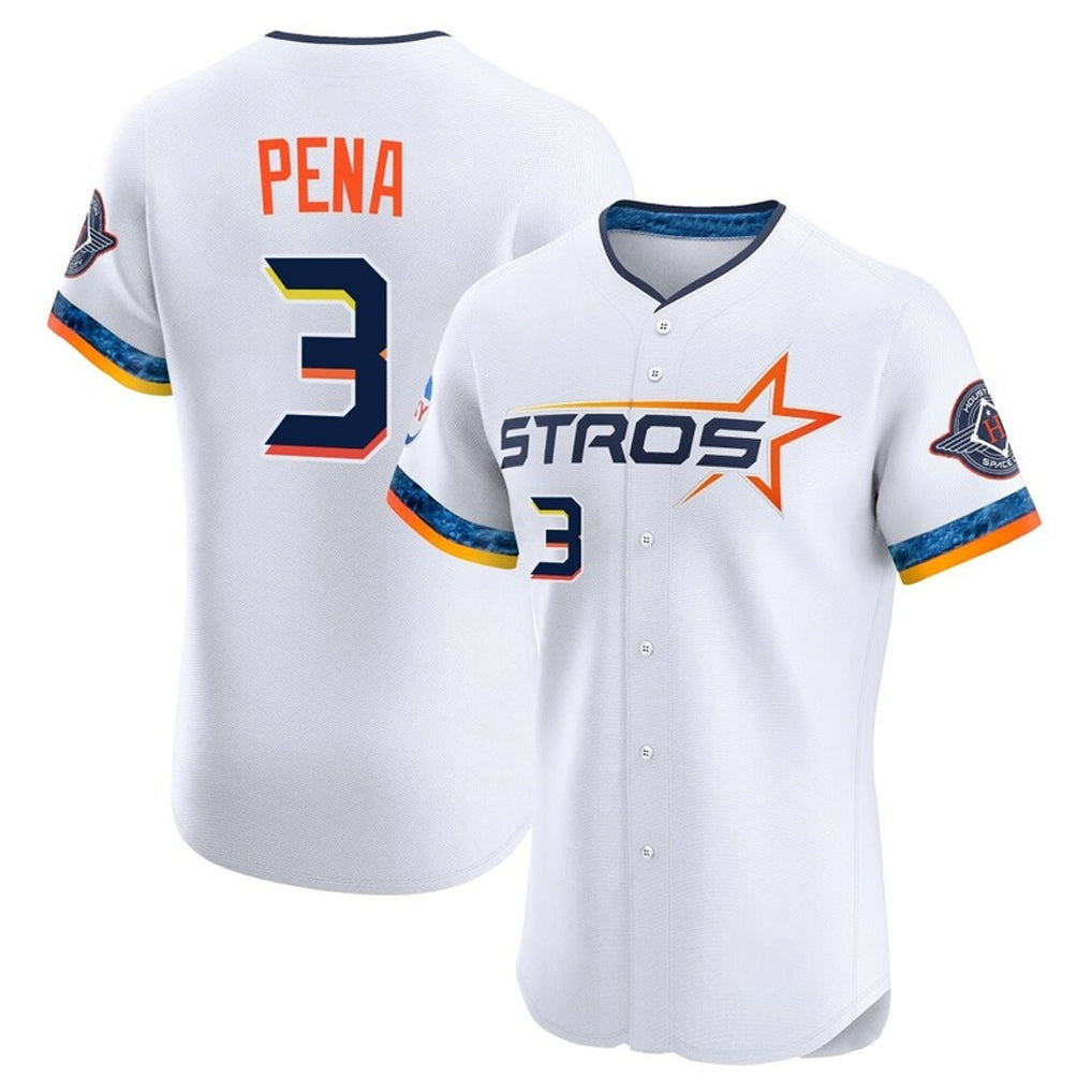 TRASK H.Astros #3 Jeremy Pe?a Player White City Connect Limited Elite Home Stitched Jerseys
