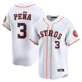 TRASK H.Astros #3 Jeremy Pe?a Player White Home Limited Stitched Jerseys