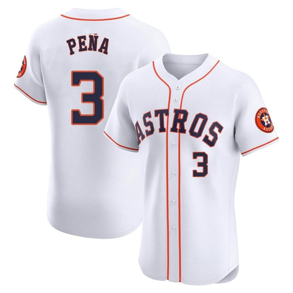 TRASK H.Astros #3 Jeremy Pe?a Player White Limited Elite Home Stitched Jerseys