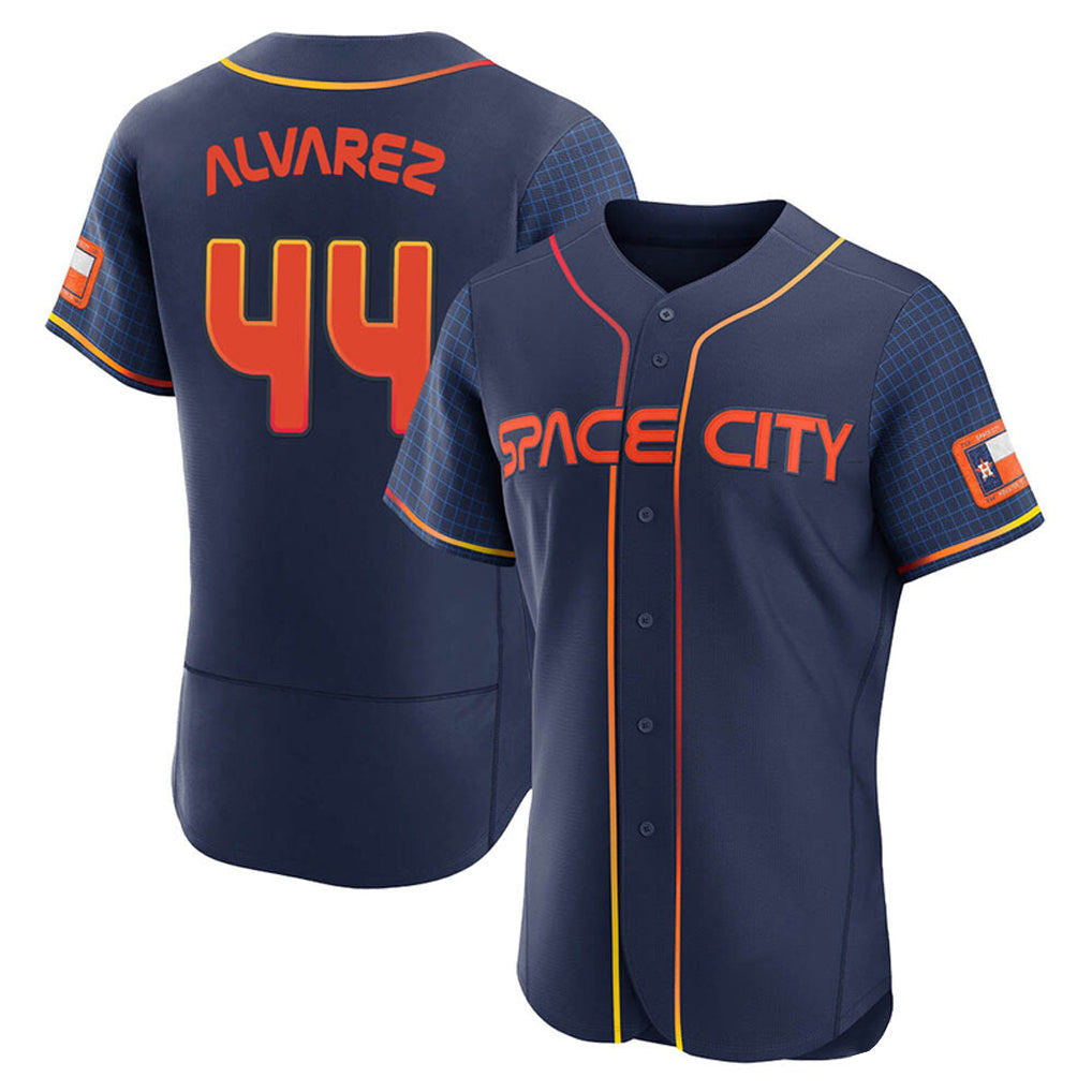 TRASK H.Astros #44 Yordan Alvarez Player Navy City Connect Limited Elite Home Stitched Jerseys