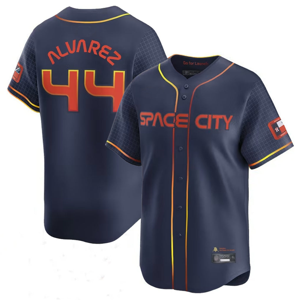 TRASK H.Astros #44 Yordan Alvarez Player Navy City Connect Limited Home Game Stitched Jerseys