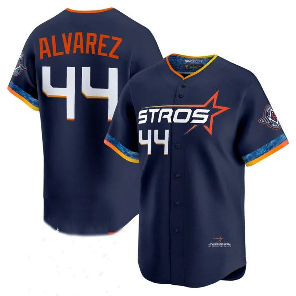 TRASK H.Astros #44 Yordan Alvarez Player Navy City Connect Limited Home Stitched Jerseys
