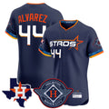 TRASK H.Astros #44 Yordan Alvarez Player Navy City Connect Texas Patch Vapor Premier Limited Elite Home Stitched Jerseys