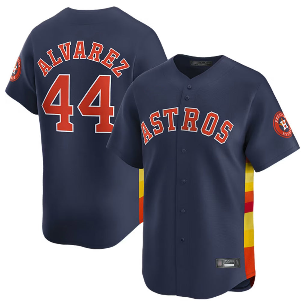 TRASK H.Astros #44 Yordan Alvarez Player Navy Home Limited Stitched Jerseys