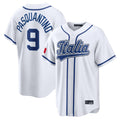 TRASK KC.Royals #9 Vinnie Pasquantino Player White Italy 2026 WBC Classic Home Stitched Jerseys