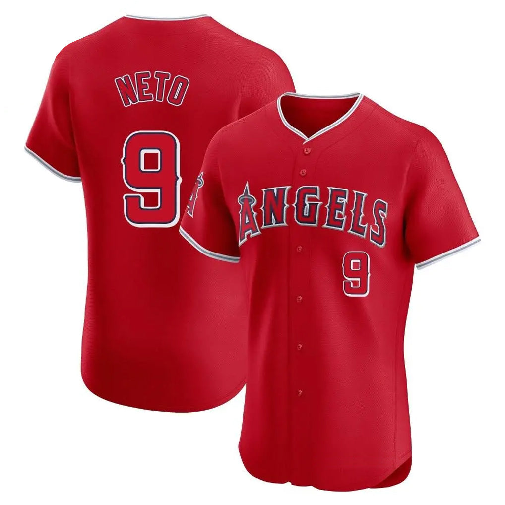 TRASK LA.Angels #9 Zach Neto Player Red Home Limited Elite Stitched Jerseys