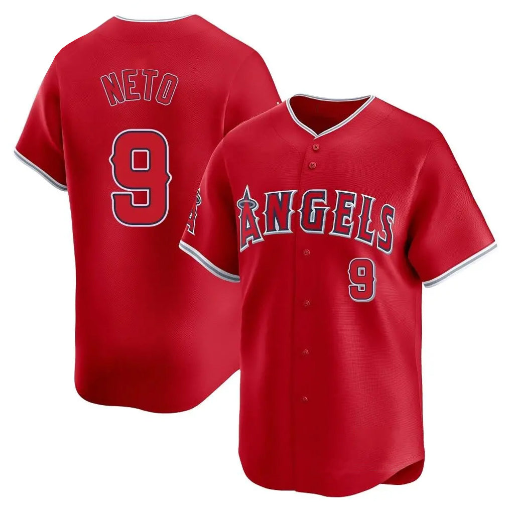 TRASK LA.Angels #9 Zach Neto Player Red Home Limited Stitched Jerseys