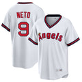 TRASK LA.Angels #9 Zach Neto Player White T-shirt Home Game Stitched Jerseys