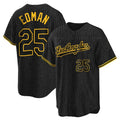 TRASK LA.Dodgers #25 Tommy Edman Player Black Snake Skin City Game Home Stitched Jerseys