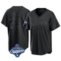 TRASK LA.Dodgers #25 Tommy Edman Player Black World Series Meet Pitch Fashion T-shirt Stitched Jerseys