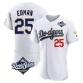 TRASK LA.Dodgers #25 Tommy Edman Player Gold White World Series 2026 Collection Stadium Limited Elite Stitched Jerseys