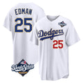 TRASK LA.Dodgers #25 Tommy Edman Player Gold White World Series 2026 Collection Stadium Limited Stitched Jerseys