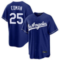 TRASK LA.Dodgers #25 Tommy Edman Player Royal Game Stitched Jerseys