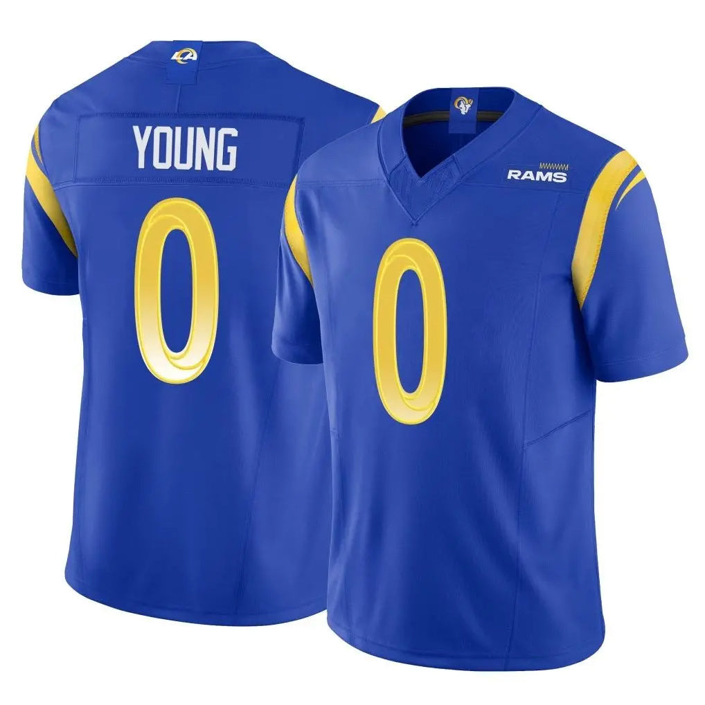 TRASK LA.Rams #0 Byron Young Player Royal Limited Vapor F.U.S.E. Home Game Stitched Jerseys