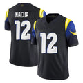 TRASK LA.Rams #12 Puka Nacua Player Black Midnight Rivalries Collection Limited Home Game Stitched Jerseys