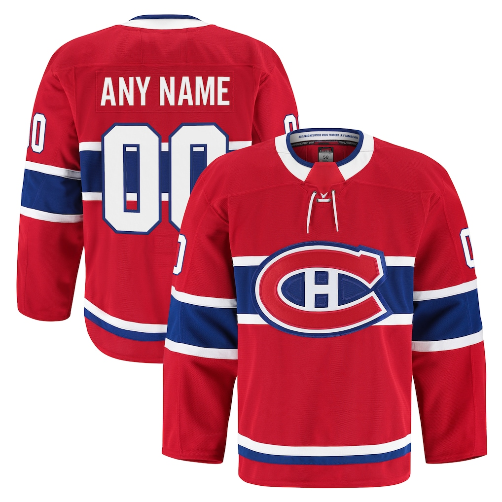 TRASK Custom M.Canadiens Red Home Authentic Pro Jerseys