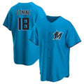 TRASK M.Marlins #18 Griffin Conine Player Blue Home Game Stitched Jerseys