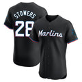 TRASK M.Marlins #28 Kyle Stowers Player Black Vapor Home Limited Elite Stitched Jerseys