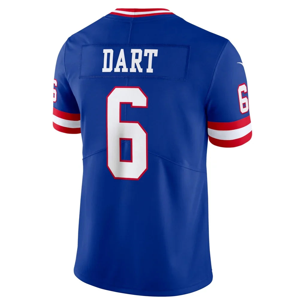 NY.Giants #6 Jaxson Dart Royal TRASK Legacy Vapor Untouchable Stitched Limited Stitched Jerseys