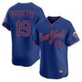 TRASK NY.Mets #19 Bo Bichette Player Royal T-shirt Home Limited Elite Stitched Jerseys