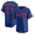 TRASK NY.Mets #27 Mark Vientos Player Royal T-shirt Home Limited Elite Stitched Jerseys