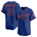 TRASK NY.Mets #31 Mike Piazza Player Royal T-shirt Home Limited Elite Stitched Jerseys