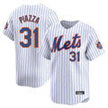TRASK NY.Mets #31 Mike Piazza Player White Home Replica Stitched Jerseys