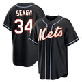 TRASK NY.Mets #34 Kodai Senga Player Black Fashion Out Game Stitched Jerseys
