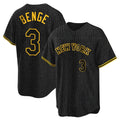 TRASK NY.Mets #3 Carson Benge Player Black Snake Skin City Home Game Stitched Jerseys