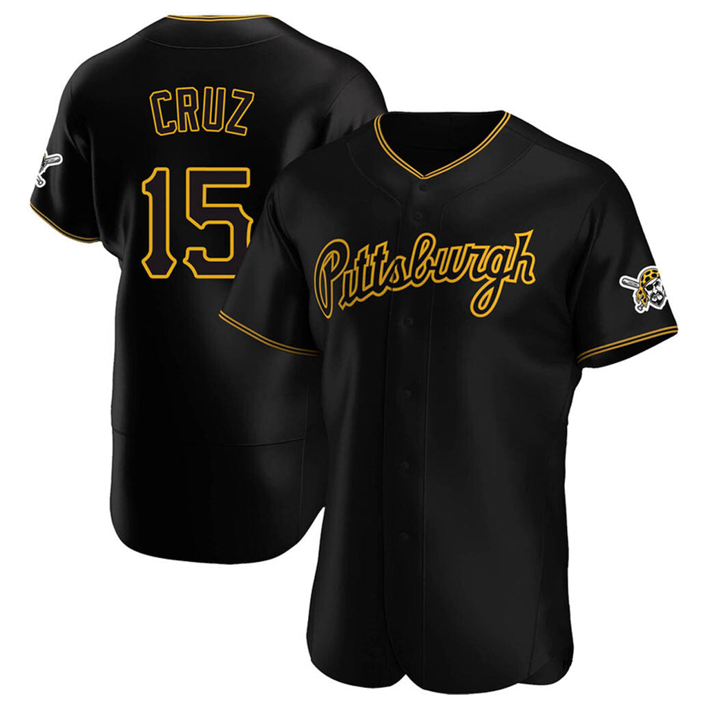 TRASK P.Pirates #15 Oneil Cruz Player Black Home Limited Elite Stitched Jerseys